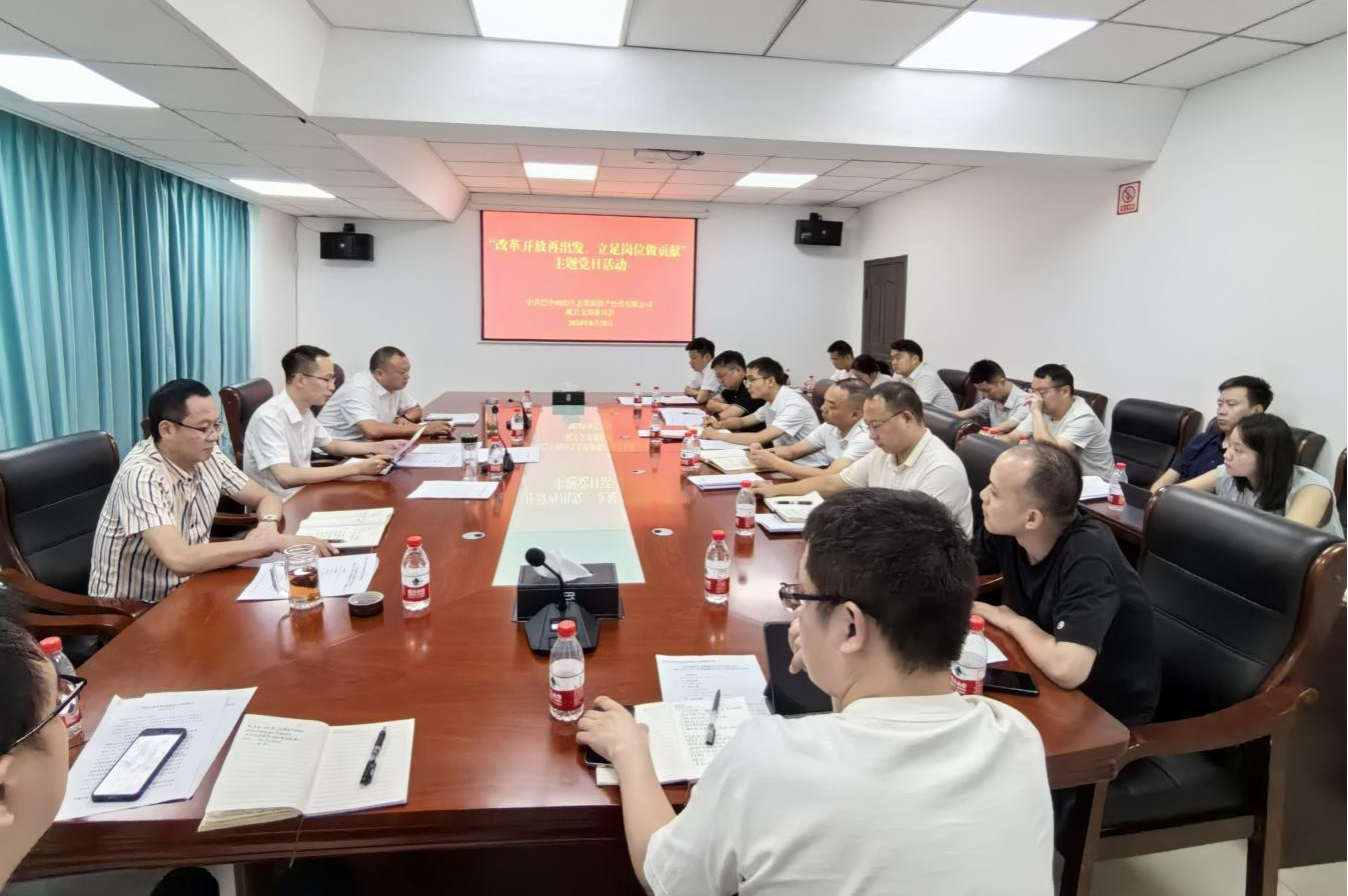 巴中兩山公司開展“改革開放再出發(fā)、立足崗位做貢獻(xiàn)”主題黨日活動(dòng)